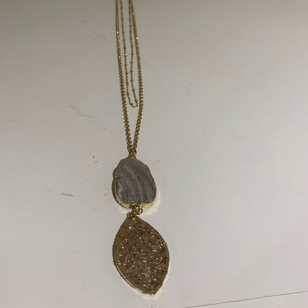 Nordstrom Stone Tiered Long Necklace
